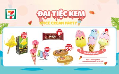 ĐẠI TIỆC KEM – TẶNG BẠN THÚ BÔNG KEM 🍦