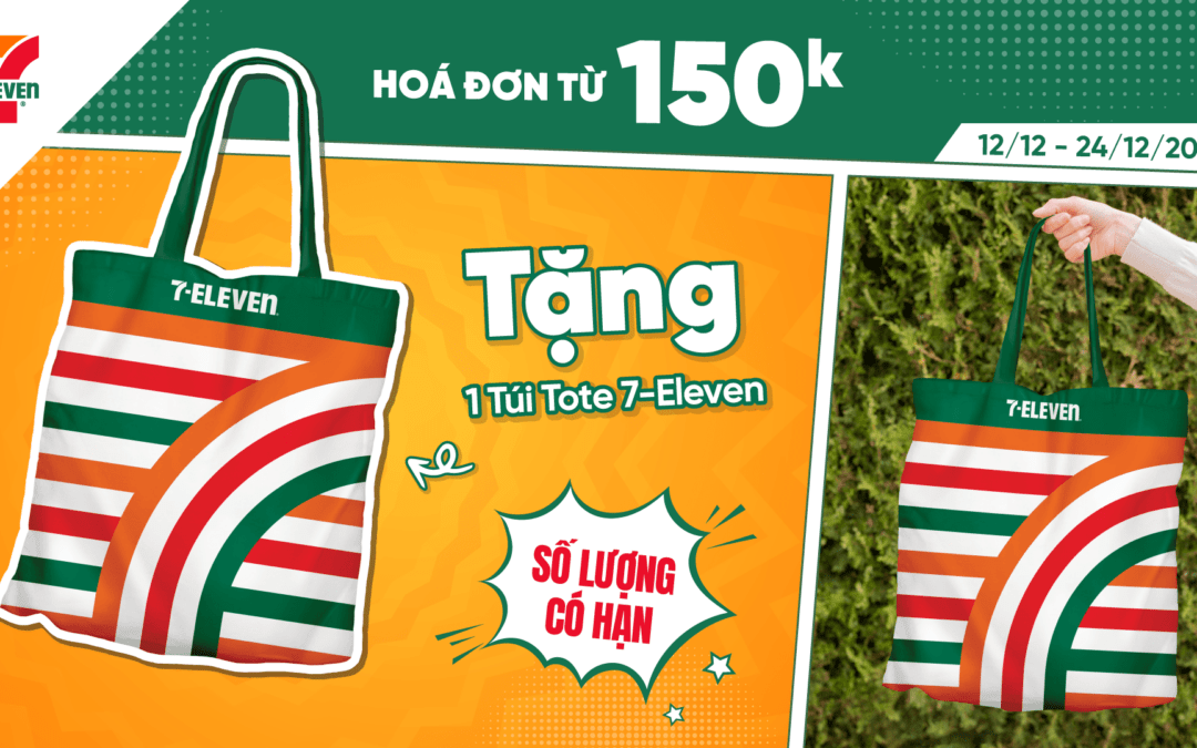 HÓA ĐƠN TỪ 150K TẶNG 1 TÚI TOTE 7-ELEVEN CỰC XINH 😍